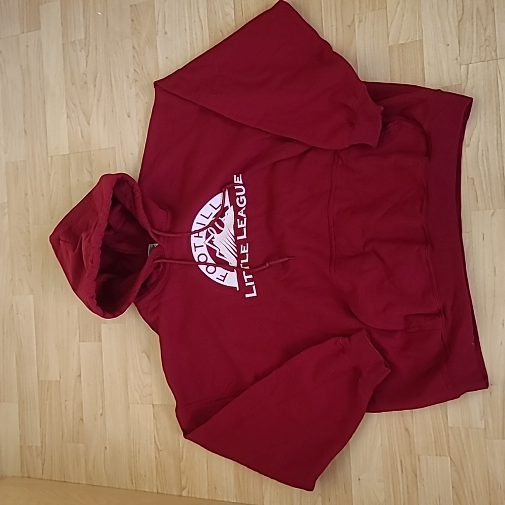 Gildan Heavy Blend™ Red Hooded Sweatshirt Front pouch pocket Size 2XL